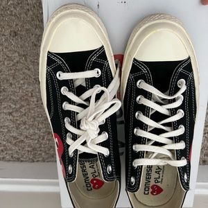 2015 Comme des Garçons Play x Chuck 70 Low 'Black White'